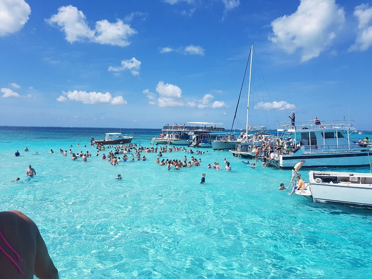 Pristine beach shore